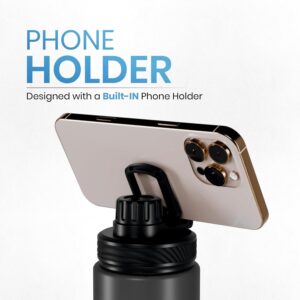 Aquaminder Smart Water Bottle Glows & Beeps to Remind You to Drink More 600 ml Chug Cap Bottle For Adults and Kids Perfect for Secret Santa Gift & Birthday Gift, Travel, Gym, Yoga, Hudson