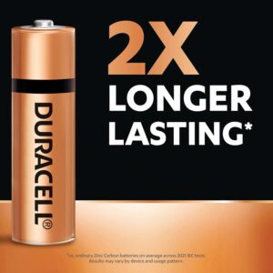 Duracell Alkaline AA Battery, Pack of 10, Everyday Devices, Clock, Toy, Remote