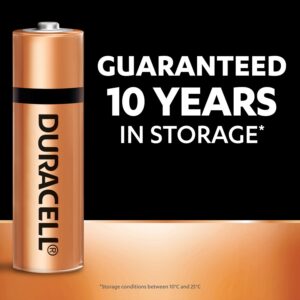Duracell Alkaline AA Battery, Pack of 20, Everyday Devices, Clock, Toy, Remote