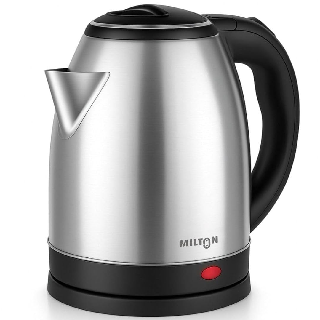 Milton Rapid Electric Kettle 1.8L | 1500 Watts | Stainless Steel Hot Water portable Electric Kettle for Home, Office