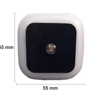 HOARD 0.5W Led Plug in Smart Night Lamp with Automatic Sensor Smart Led Night Lamp -(Warm White) Pack of 1(Polycarbonate)