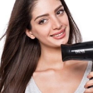 Nova NHP 8100 Silky Shine 1200 W Hot and Cold Foldable Hair Dryer (Black)