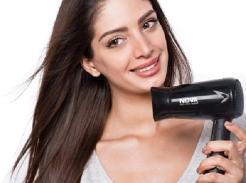 Nova NHP 8100 Silky Shine 1200 W Hot and Cold Foldable Hair Dryer (Black) - Image 3