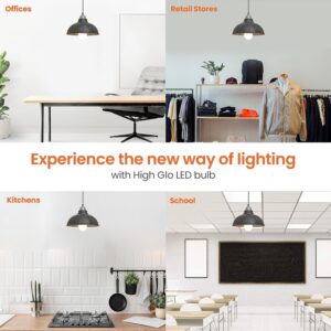 Orient Electric 12W High Glow LED bulb| 180-degree wide beam angle| Voltage surge protection up to 4 kV| 6500K, Cool White| B22d base| Made in India| Pack of 2