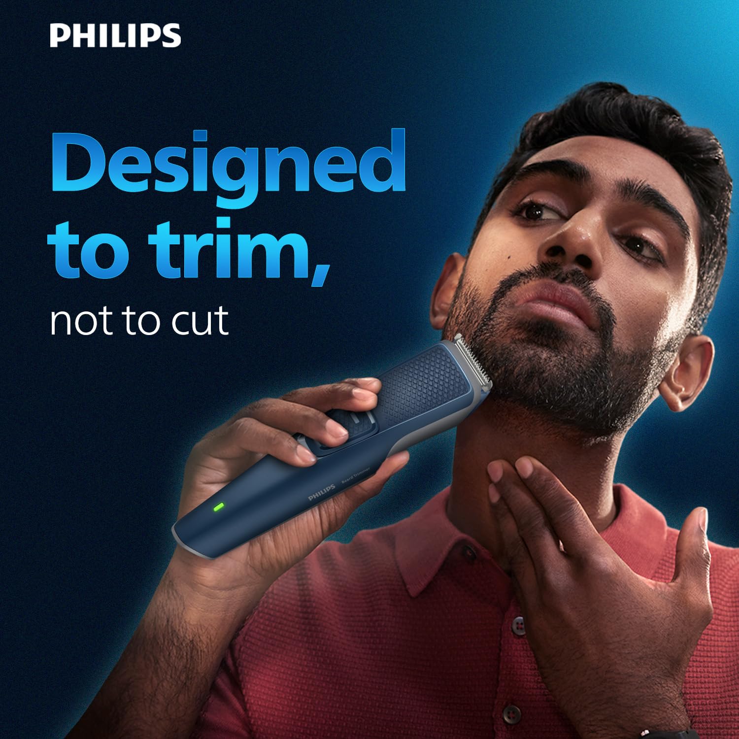 Philips India's No.1 Men's Trimmer* | Skin Safe Beard Trimmer for Men | Durapower tech | Self Sharpening Blades | Skin Protect Comb | 30 min runtime USB charging | No oil needed | 2yr warranty |BT1244 - Image 8