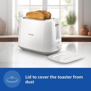 Philips HD2582/00 Two slice Pop-up toaster with bun warmer | 830W | 6 browning settings
