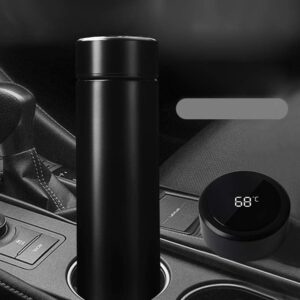 DiCUNO Combo of Temperature Water Bottle 500 ml with Digital Display and Bottle Cleaning Brush, Stainless Steel Smart Water Bottle, Hot & Cold Vacuum Flask, Temperature Bottle for Gym Office Travel