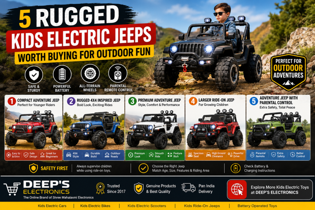 5 Rugged Kids Electric Jeeps for Outdoor Fun