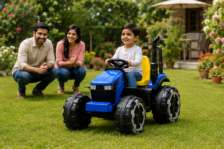 Baby Bahu Bali Kids Electric Tractor – 12V Battery Operated Ride-On Tractor for Kids with Music & Lights - Image 5