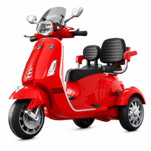 Kids Electric Scooter Vespa Double Seat