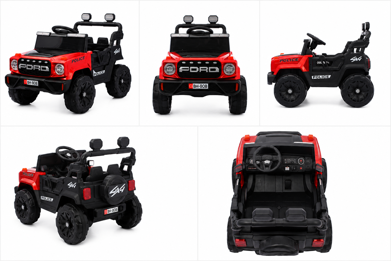 Kids Electric Jeep BH 80 4x4 – Jumbo Battery Operated Ride-On Jeep for Kids - Image 3