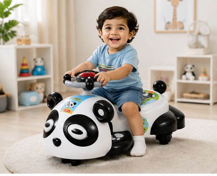 Kids Ride-On Toy Big Panda Car – Cute Panda Ride-On Car for Kids - Image 4