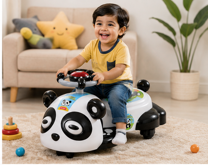 Kids Ride-On Toy Big Panda Car – Cute Panda Ride-On Car for Kids - Image 5