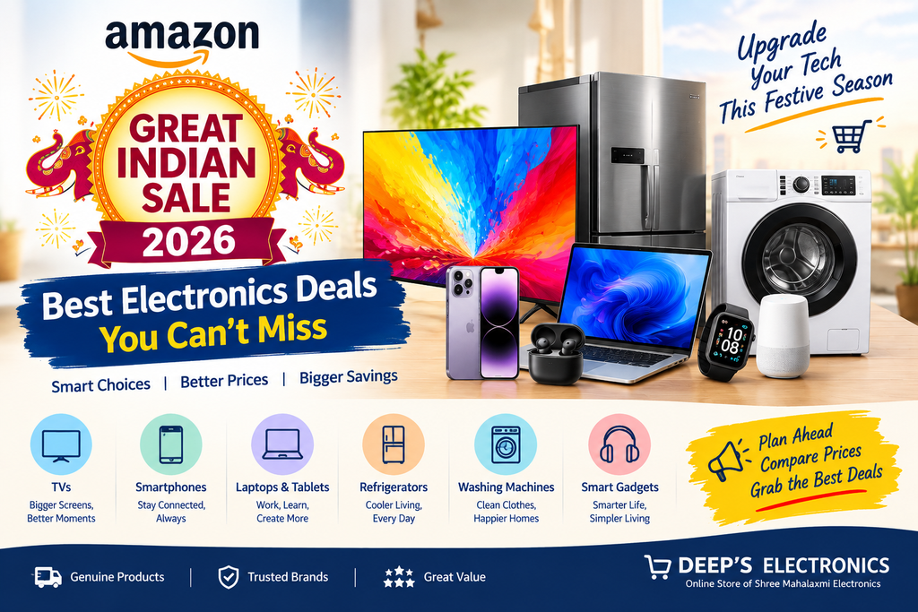 Amazon Great Indian Sale 2026 best electronics deals