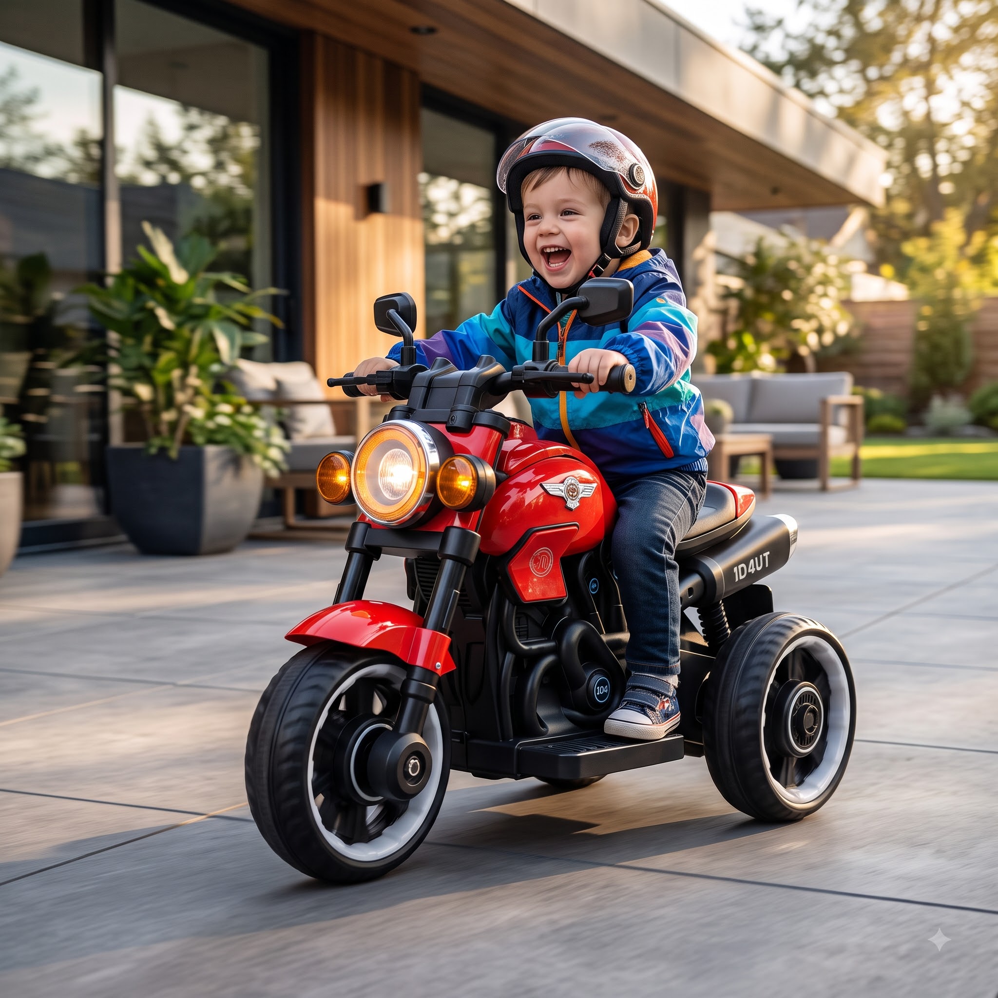 Kids Electric Bike – Sporty 3-Wheel Battery-Operated Ride-On Motorcycle - Image 9