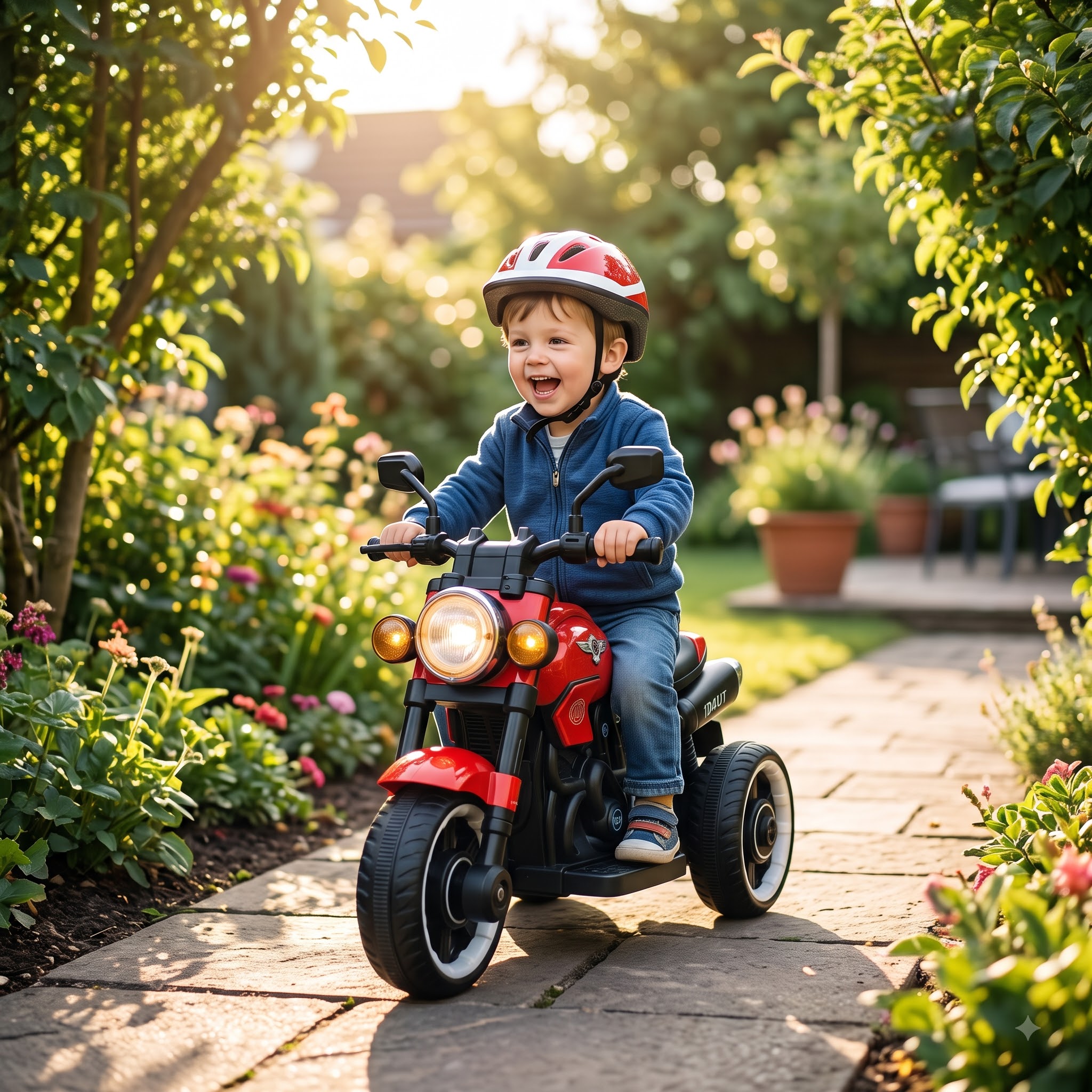 Kids Electric Bike – Sporty 3-Wheel Battery-Operated Ride-On Motorcycle - Image 10