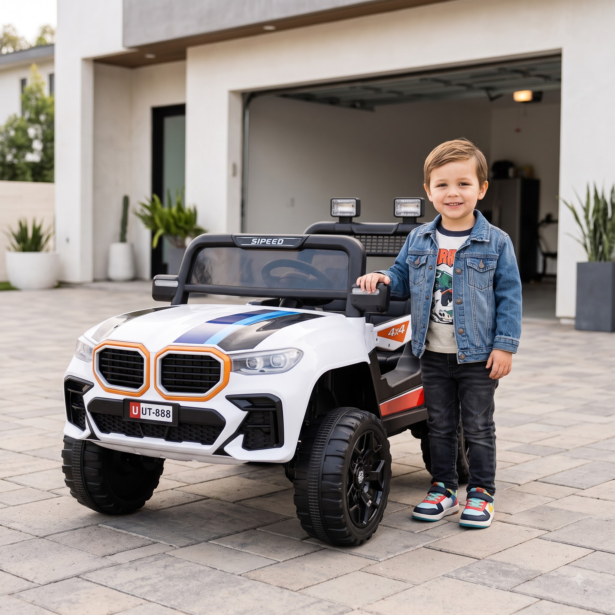 Kids Ride-On Jeep – Big Wheel Off-Road Battery-Operated Electric SUV - Image 5