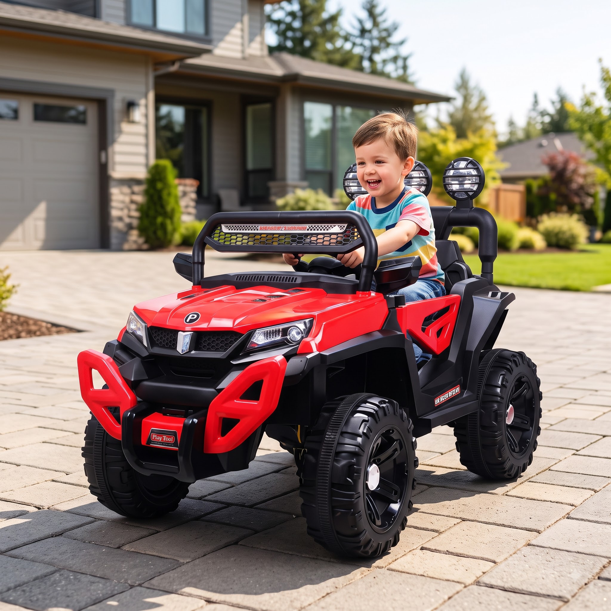 Kids Ride-On Jeep – Play Tool Hopper 4x4 Battery Operated Jeep - Image 7