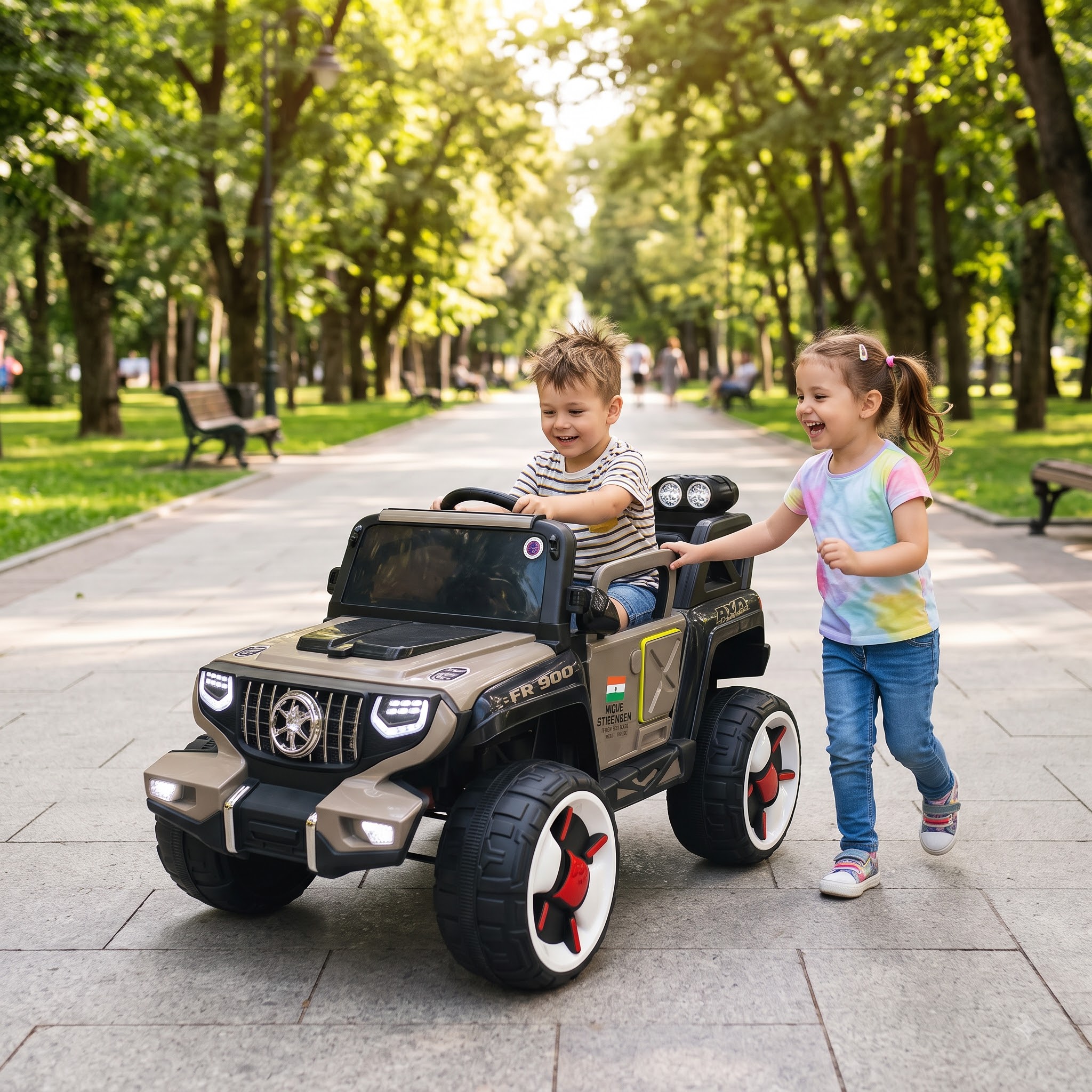 Kids Ride-On Jeep – Off-Road Style Battery-Operated Electric SUV - Image 9