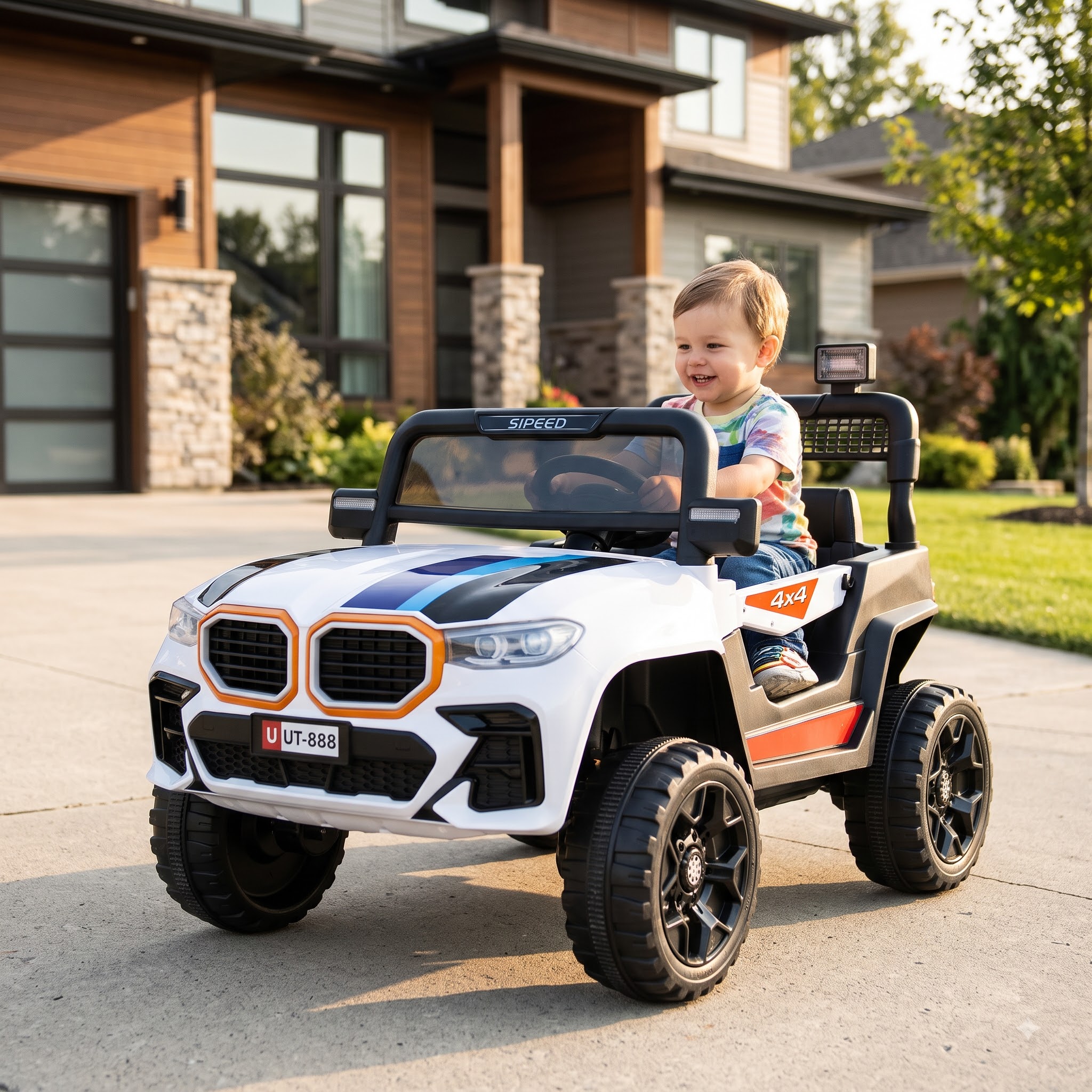 Kids Ride-On Jeep – Big Wheel Off-Road Battery-Operated Electric SUV - Image 3