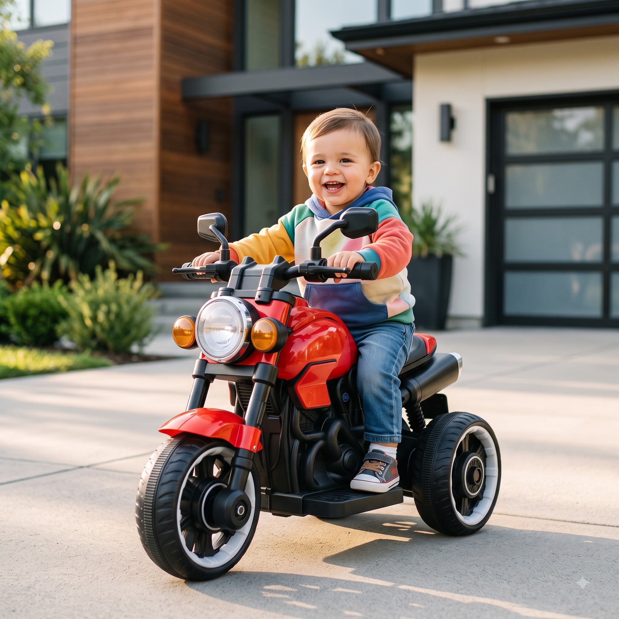 Kids Electric Bike – Sporty 3-Wheel Battery-Operated Ride-On Motorcycle - Image 7