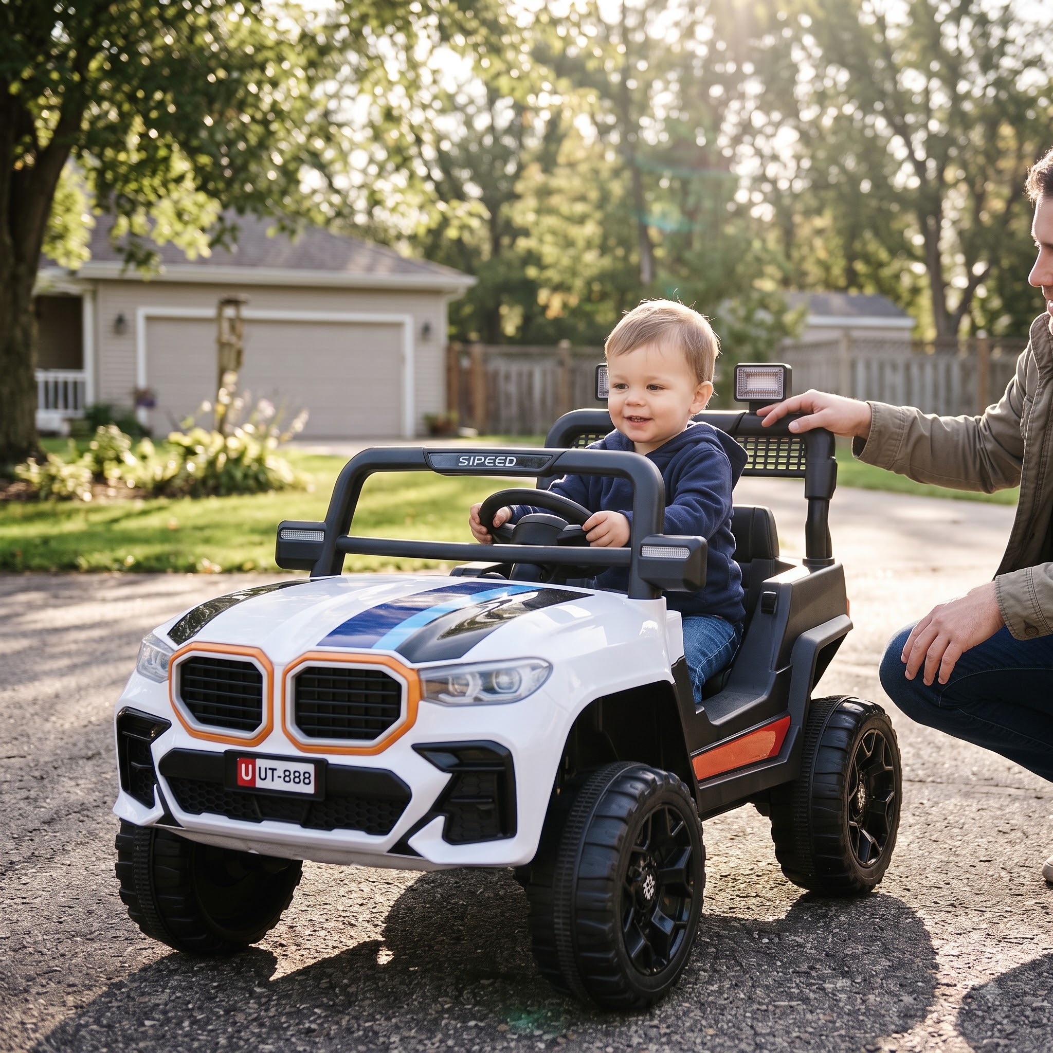 Kids Ride-On Jeep – Big Wheel Off-Road Battery-Operated Electric SUV - Image 4