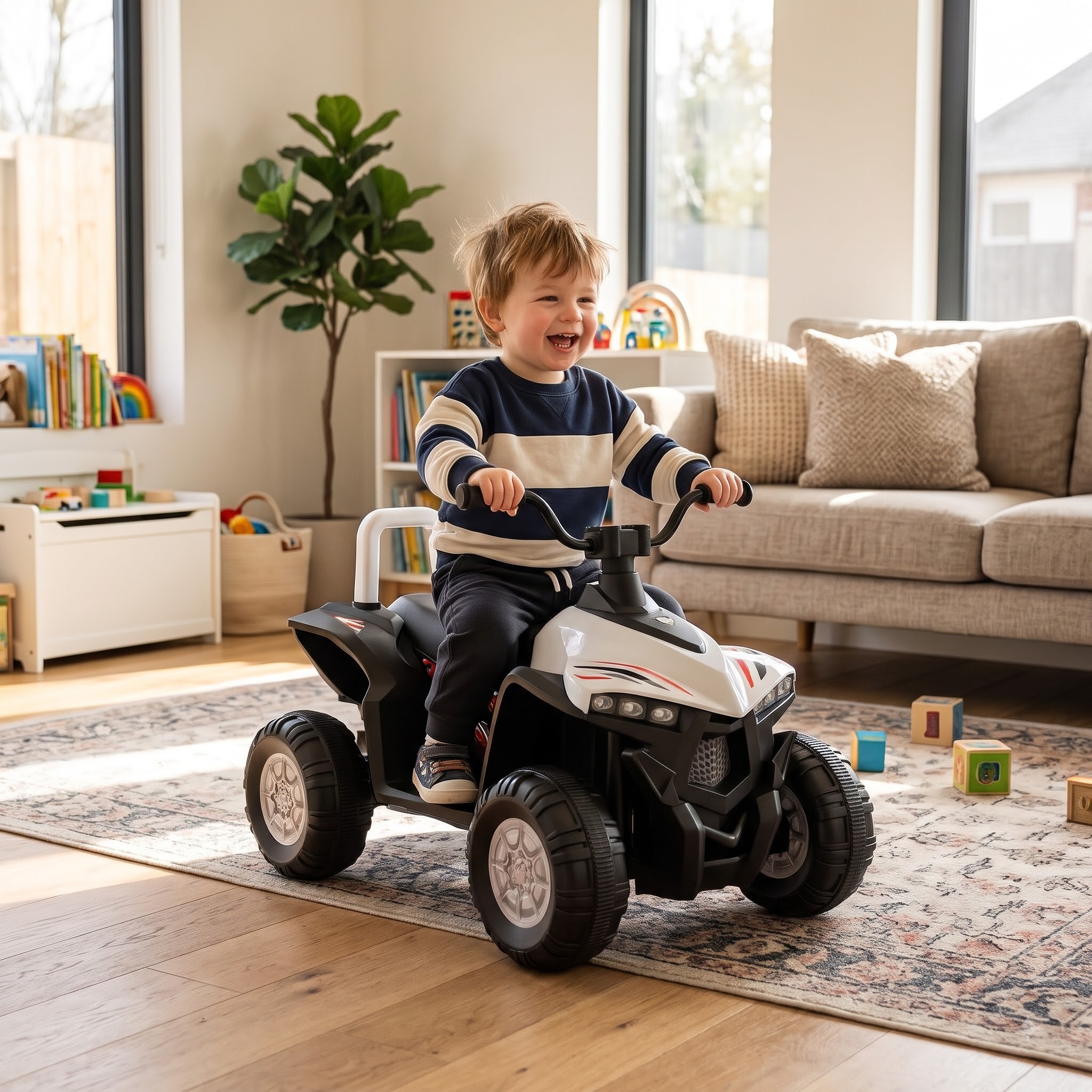 Kids Electric ATV – 4-Wheel Battery-Operated Ride-On Quad Bike - Image 4
