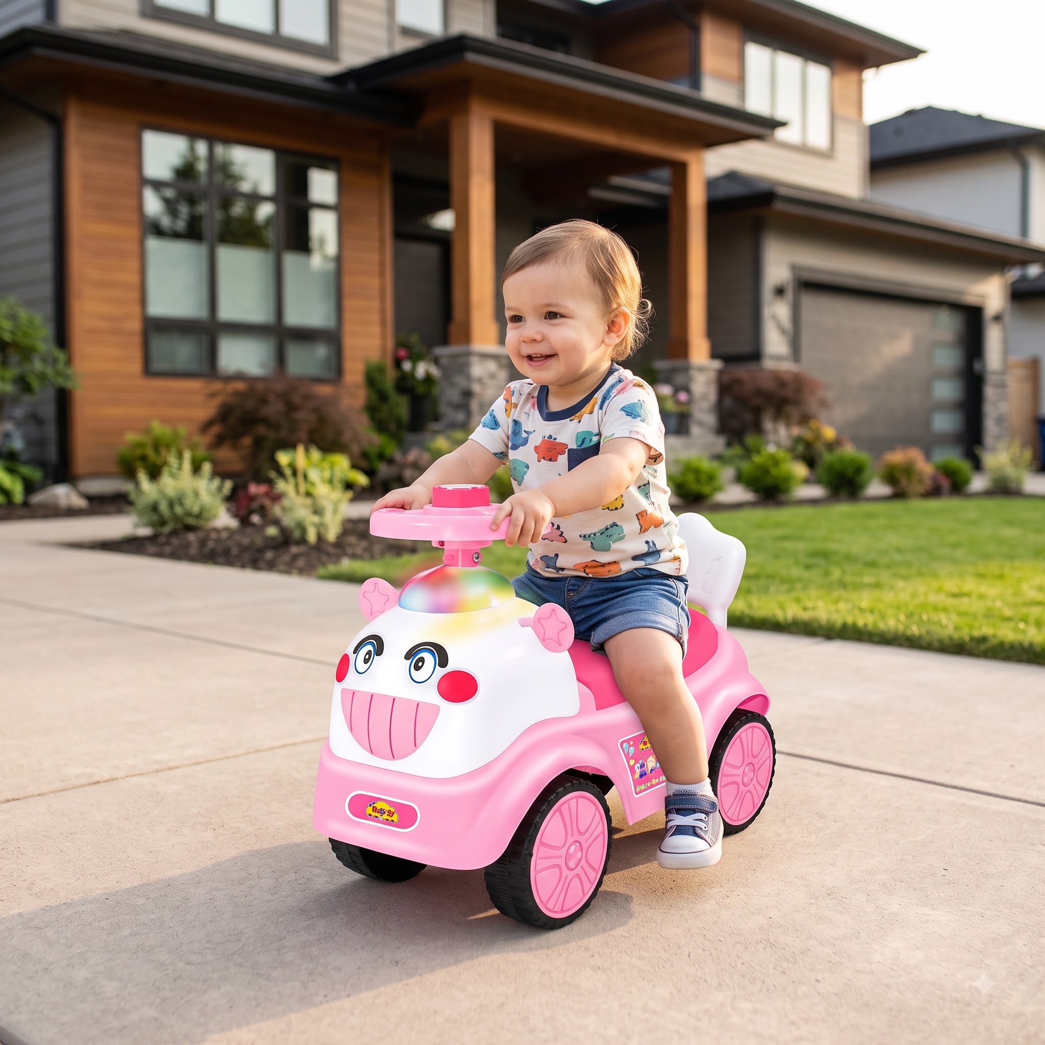 Baby Ride On Toy – Toy Zone My Baby First Rider with Light and Music - Image 3