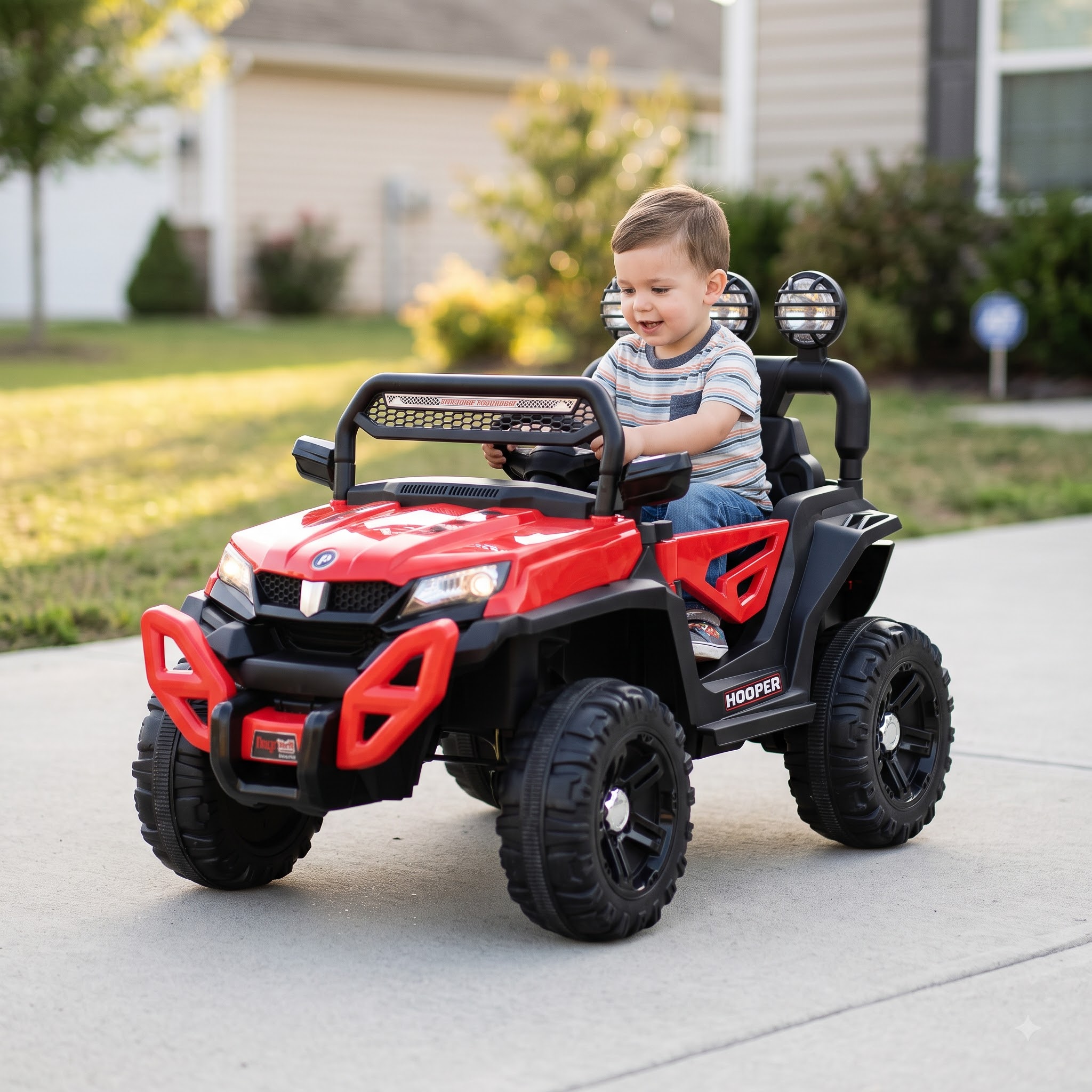 Kids Ride-On Jeep – Play Tool Hopper 4x4 Battery Operated Jeep - Image 6