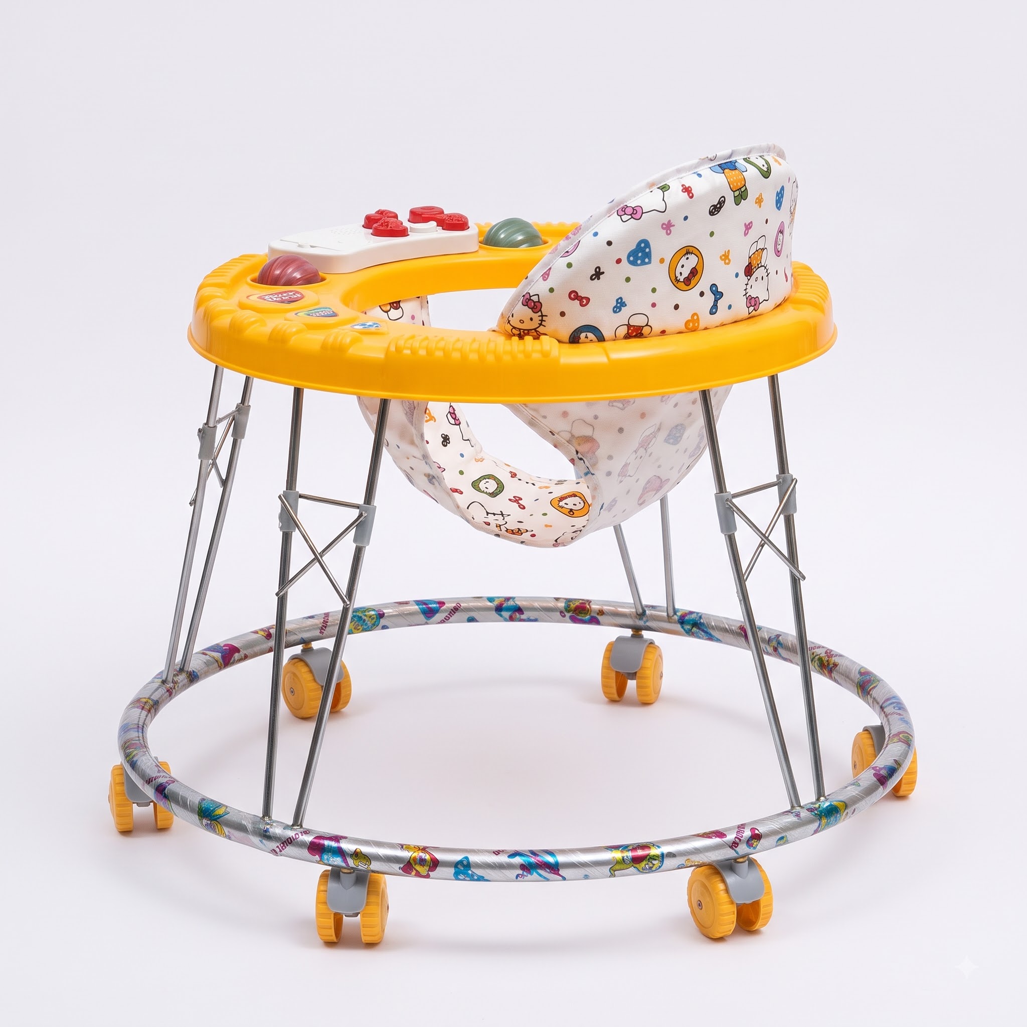 Round Baby Walker – Musical Activity Walker with 360° Swivel Wheels - Image 6