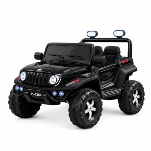 Kids Ride-On Jeep black 4x4 battery operated off-road electric SUV for kids